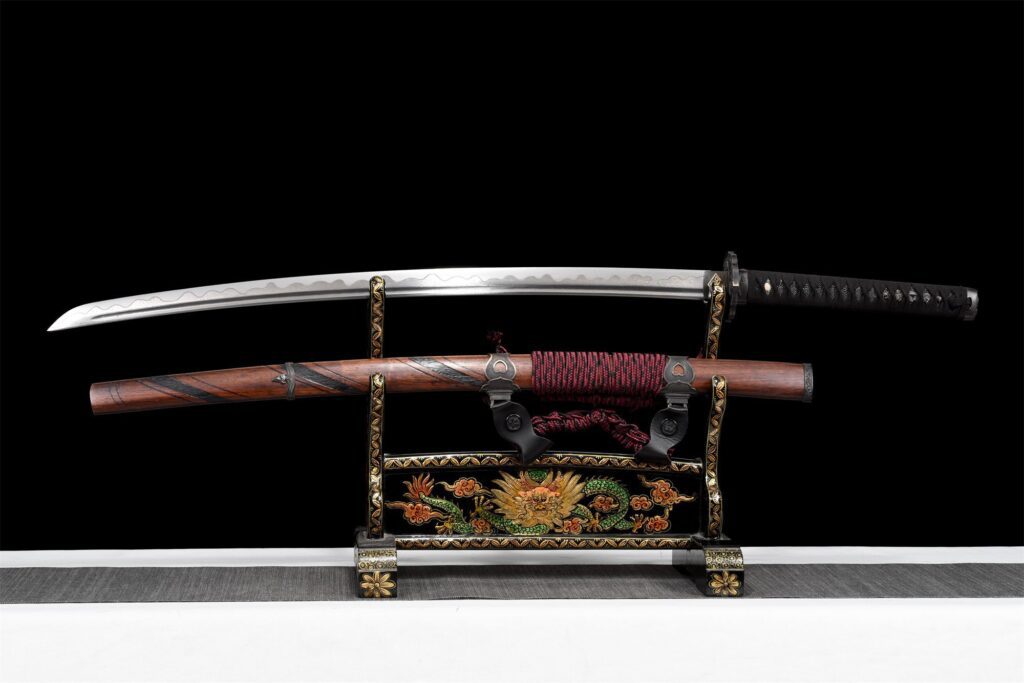 Damascus Katana Sword With Real Hamon